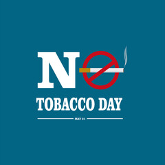 good day no tobacco vector for emblem theme banner