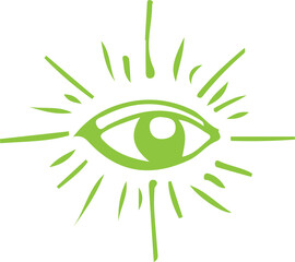 Eye icon sign design