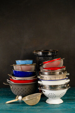 Collection of strainers
