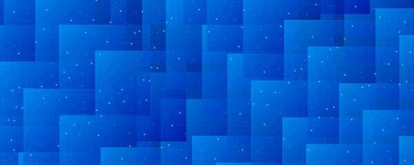 Abstract blue background with squares . 