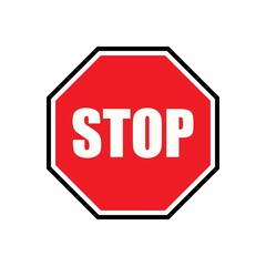 Stop traffic signs vector graphics