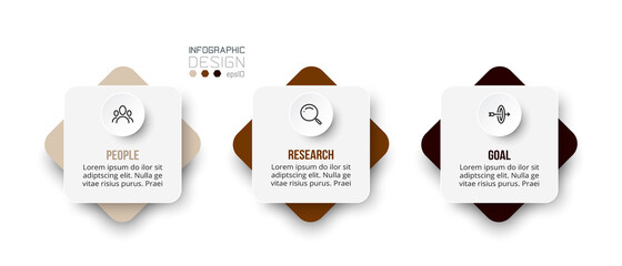 Business or marketing infographic template.