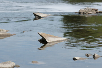 rocks in a river