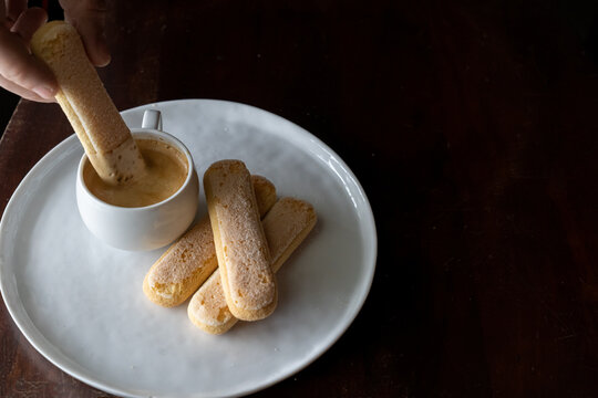 Ladyfingers and espresso 