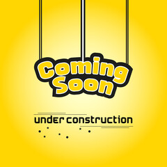 Coming soon banner vector illustration
