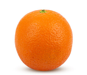 Juicy fresh orange isolated on white background