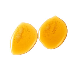 Honey drops set and collection isolated on white background