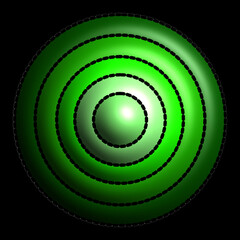 Gr&uuml;ne Figur aus Kreisen