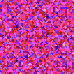Pink glass pattern. Vector triangles decor texture.