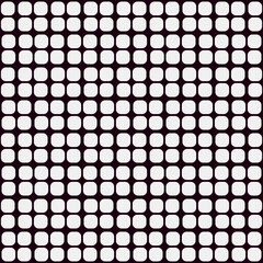 Simple white tile and black background. Vector mesh tiles.