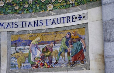 Mosaïque à Lourdes