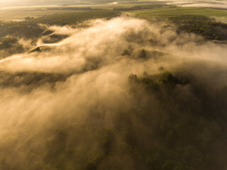 mist in the mountains