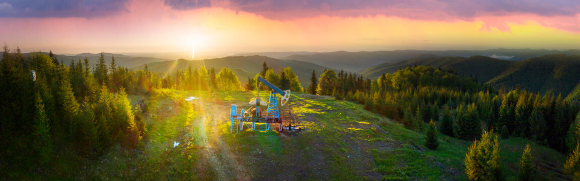 Oil Field, Aerial Photo