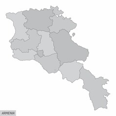 Armenia administrative map