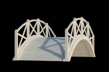 3d Render Building Structure On Isolated
