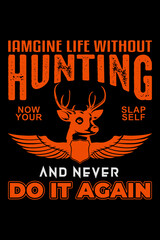 Hunting t-shirt design template