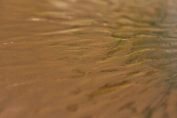 The lifeless surface of Mars.Texture of solidified lava. Lava flows of the volcano.