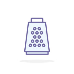 Grater icon in filled outline style.
