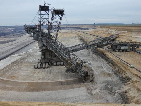 Braunkohle Tagebau Garzweiler Inden in NRW