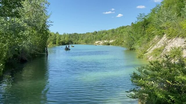 Lac du parc de l'Ermitage Sainte-Catherine à Lormont, Gironde