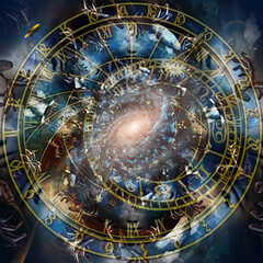 Astronomical Clock. 3D Rendering