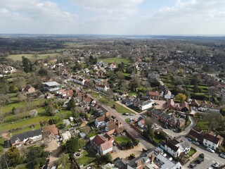 Village of Stock Essex UK aerial 