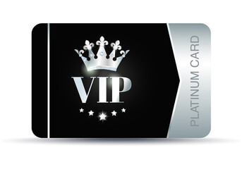 Platinum vip card  - obrazy, fototapety, plakaty