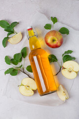 apple cider vinegar in a bottle