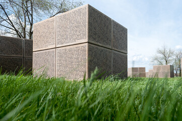 German memorial war grave Rossoshka fallen in the Battle of Stalingrad. Views of the memorial. The...