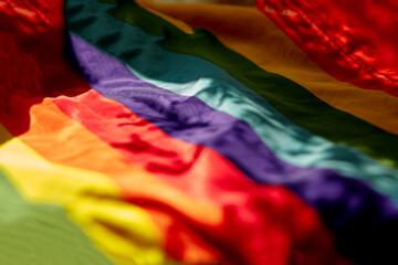 Rainbow Pride Month flag. Gender Identity symbol. LGBTQ concept flag. Gender Equality, LGBTQIIA, Transgender, Gender-fluid concept. Gay pride concept. Seamless pattern. Trendy shadows