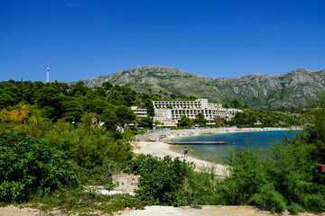 Croatia, The Abandoned Hotels of Kupari. Hotel burned and destroyed during the Croatian War of...