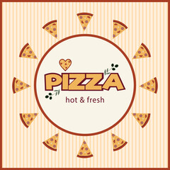 banner pizza hot and fresh