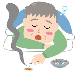 住宅　災害　火事　出火原因　寝タバコ