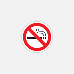 vector sign for no smoking, no smoking icon