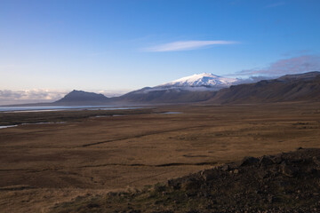 Views of the snæfellsnes peninsula mountains, Iceland