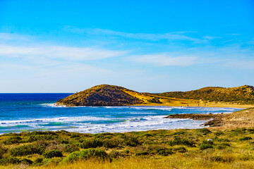 Fototapeta premium Coast landscape in Murcia Spain