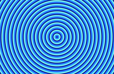 Blue vector abstract background with circles rings spiral loop
