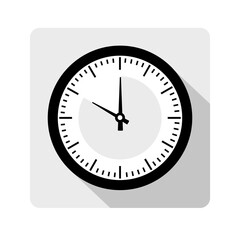 Single clock with the timer in the style of icon