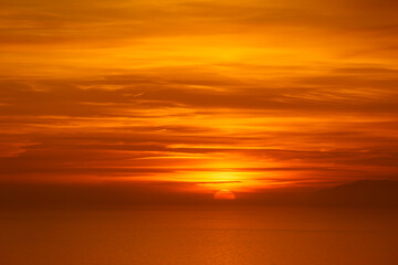 Sunset over sea
