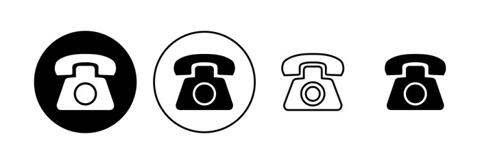 Telephone icon set. phone icon vector.