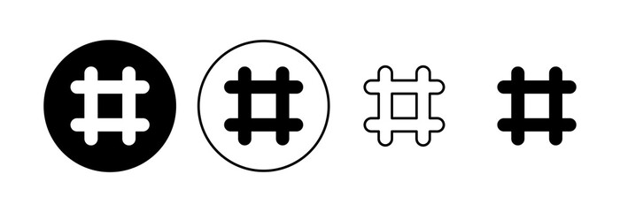Obraz premium Hashtag icon set. hashtag symbol