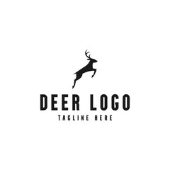 deer logo design for logo template