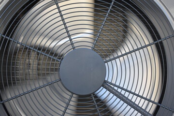 air conditioning fan close up background
