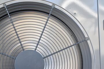 air conditioning fan close up background