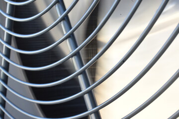 air conditioning fan close up background