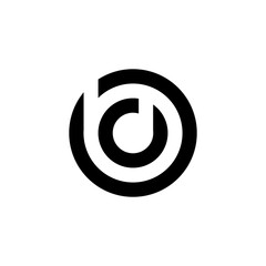 BD letter logo design