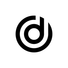 Obraz premium D letter logo design