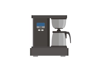 Home coffee maker simple flat illustration