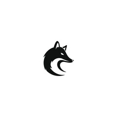 fox head logo vector icon  illustration 