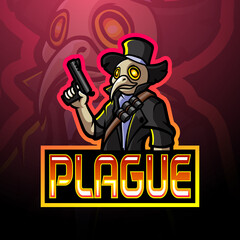 Plague esport logo mascot design
